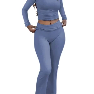 Women's Long Sleeve Yoga Two-Piece Set